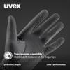 Uvex i-Performance 2 Riding Gloves  Breathable, Touchscreen-Capable Equestrian Gloves for Men & Women, Black 6 view 4