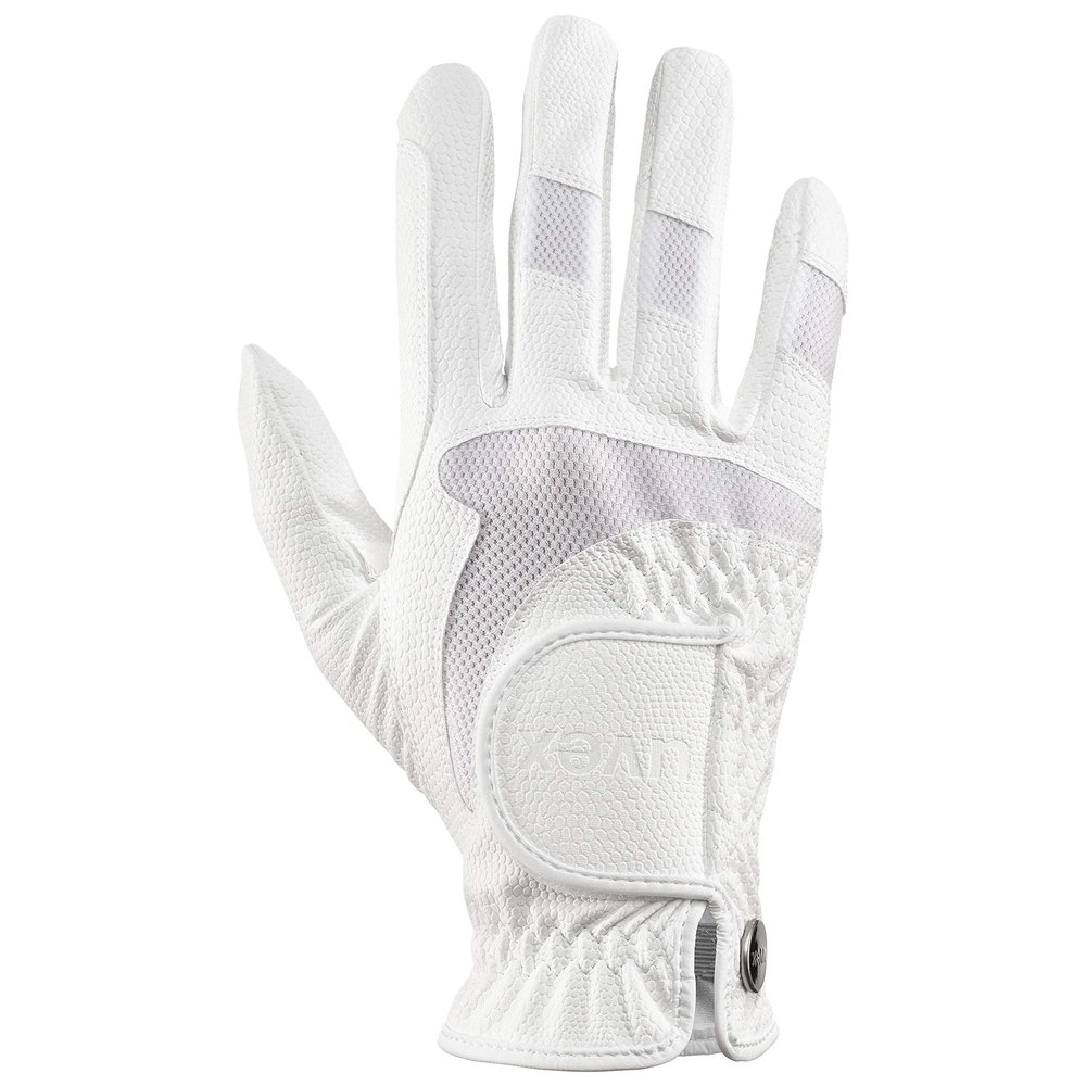 Uvex i-Performance 2 Riding Gloves Breathable, Touchscreen-Capable Equestrian Gloves for Men & Women, White 9