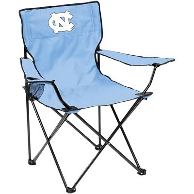 Logo Brands NCAA North Carolina Tar Heels Quad Chair, Unisex Adult Chair with One Cup Holder, Team Color, One Size