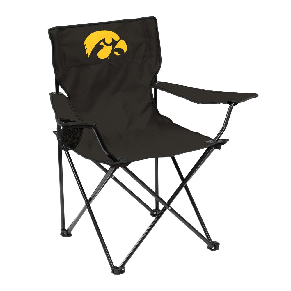NCAA Iowa Hawkeyes Quad Chair, Adult, Black