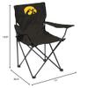 NCAA Iowa Hawkeyes Quad Chair, Adult, Black view 2