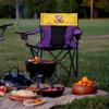 Logo Brands NCAA LSU Tigers Elite Portable Chair - Premium Outdoor Chair with Cup Holder, Powder-Coated Steel Frame, Lightweight and Portable for Tailgating,and Sporting Events view 2