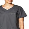 WonderWink Women's Wonderflex Patience Scrub Top, Charcoal, Small view 2