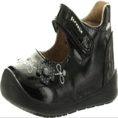 Garvalin Girls European Cute Mary Jane Flats Shoes,Black Patent,20