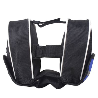 Bike Bag for Top Tube Cycling Bicycle Handlebar Bag (Black and Blue)