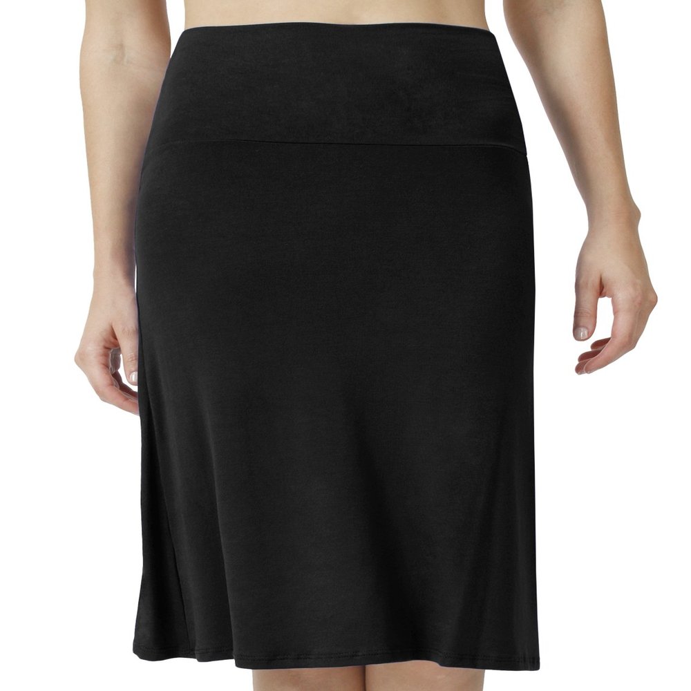NE PEOPLE Solid Lightweight Mid Length Flared Maxi Skirt