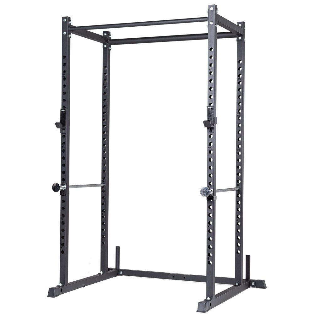REP Fitness PR-1100 Power Rack Home Gym System, Compact Squat Cage with Multi-Grip Pull Up Bar, Adjustable, Rack Only