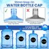 [500 Pack] USA Made 3 & 5 Gallon Water Bottle Caps - Spill Proof 5 Gallon Water Jug Cap fits 2, 3, 5, 6 Gallon Water Jugs - 5 Gallon Water Jug Lid view 4