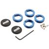 ODI Lock Jaw Clamps (Includes Snap Caps) - White - Rubber - Bicycle, MTB, ATV - Bicycle Accessory - Handlebar Grips view 3