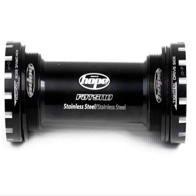 HOPE BSA Threaded Bottom Bracket - 100mm Fat Bike, for 24mm Spindle, Stainless, Black