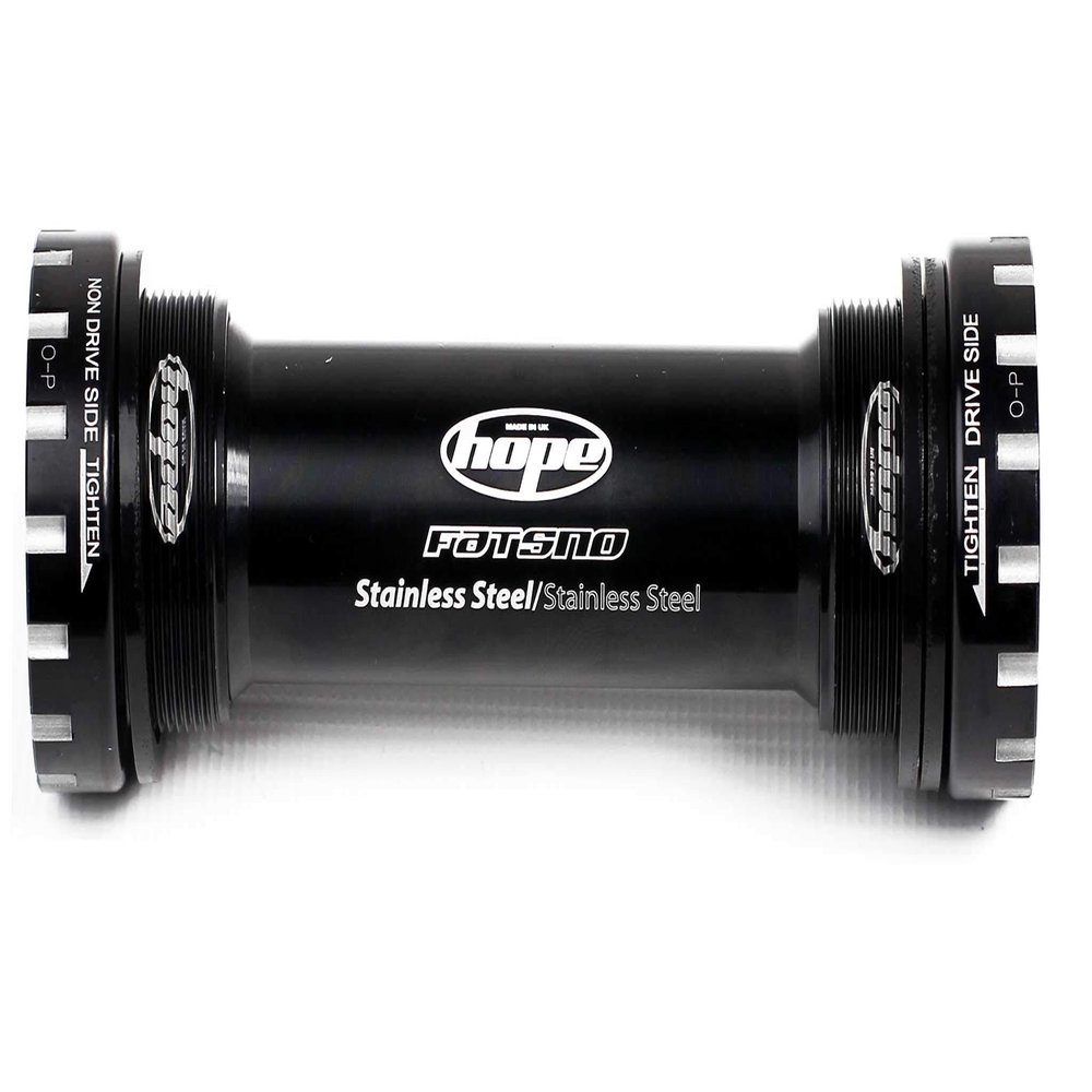 HOPE BSA Threaded Bottom Bracket - 100mm Fat Bike, for 24mm Spindle, Stainless, Black