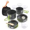 Lixada Camping Cookware Set,11PCS Camping Cookware Mess Kit with Non-Stick Lightweight Pot Pan Bowls Set for Outdoor Camping Backpacking Outdoor Picnic view 1
