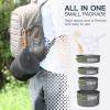 Lixada Camping Cookware Set,11PCS Camping Cookware Mess Kit with Non-Stick Lightweight Pot Pan Bowls Set for Outdoor Camping Backpacking Outdoor Picnic view 4