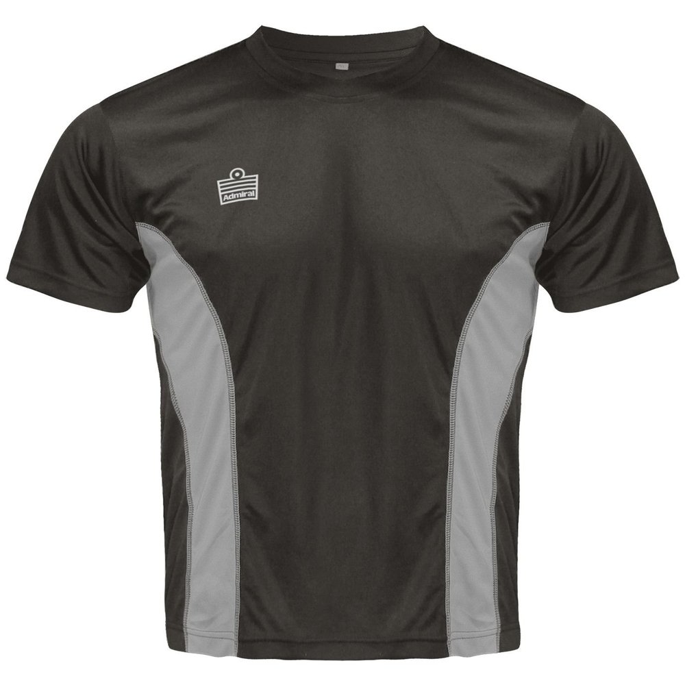 ADMIRAL Titan Soccer Training Shirt, Black/Silver, Adult Medium
