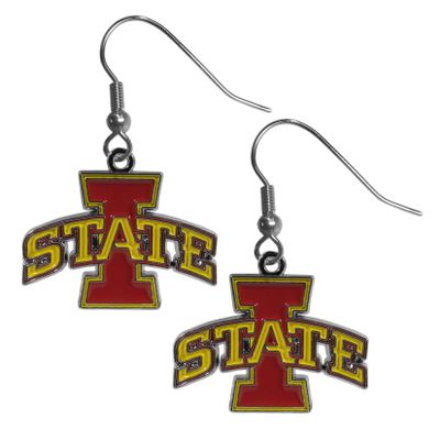 NCAA Siskiyou Sports Womens Iowa State Cyclones Chrome Dangle Earrings One Size Team Colors