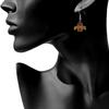 NCAA Siskiyou Sports Womens Iowa State Cyclones Chrome Dangle Earrings One Size Team Colors view 2