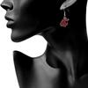 NCAA Siskiyou Sports Womens Washington State Cougars Chrome Dangle Earrings One Size Team Colors view 2