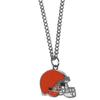 NFL Siskiyou Sports Fan Shop Cleveland Browns Chain Necklace with Small Charm 22 inch Team Color view 1