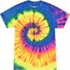 Colortone Pigment Tie Dye 100% Cotton T-Shirt for Kids 2-4, X-Small, Neon Rainbow view 1