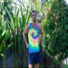 Colortone Unisex Tie Dye Tank Top, Neon Rainbow, X-Large view 2