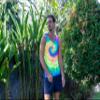 Colortone Unisex Tie Dye Tank Top, Neon Rainbow, X-Large view 3