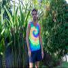 Colortone Unisex Tie Dye Tank Top, Neon Rainbow, X-Large view 4