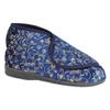 Zedzzz Womens/Ladies Geraldine Touch Fastening Floral Bootee Slippers (6 US) (Wine) view 4