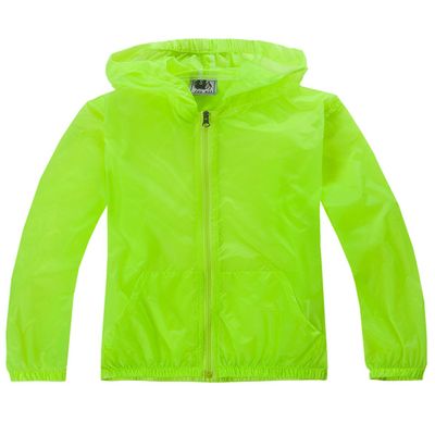 Only Faith Children's Skin Dust Coat Summer Transparent UV Protection Waterproof Quick Dry Jacket (S(chest: 30.71