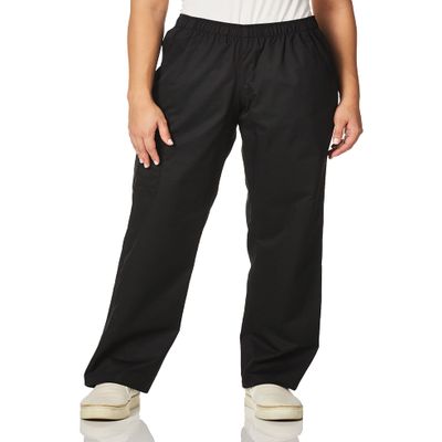 WonderWink Women's Pull-On Cargo Pant, Black, X-Small