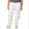WonderWink Women's Pull-On Cargo Pant, White, Large view 1