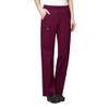 Wink WonderWORK Women's Pull-On Cargo Scrub Pant, Wine, 2XS view 1