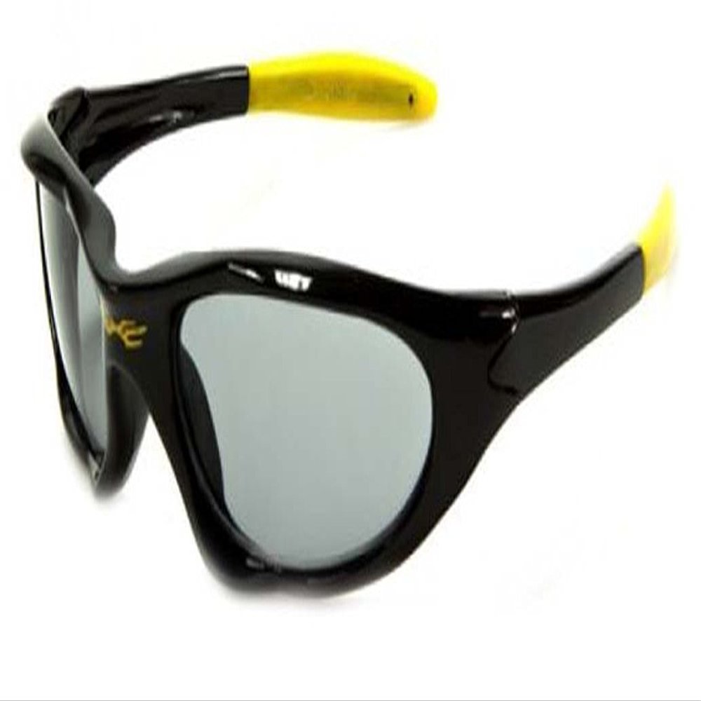 Kids K20 Sunglasses UV400 Rated Ages 3-10 (Black Yellow, Black)