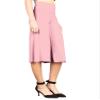 WB876 Womens Knit Culottes Pants XXXL PINK view 2