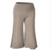 WB876 Womens Knit Culottes Pants L TAUPE view 3