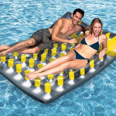 Double French Pocket Pool Mat Color: Yellow