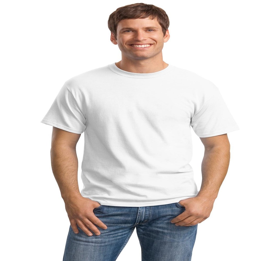 Hanes 5.2 Oz. Comfortsoft Cotton T-Shirt (5280)- White,Medium