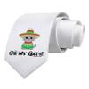 TOOLOUD Oh My Gato - Cinco De Mayo Printed White Neck Tie view 1