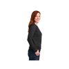 Anvil Ladies French Terry Crewneck Sweatshirt Heather Dark Grey X-Large view 3