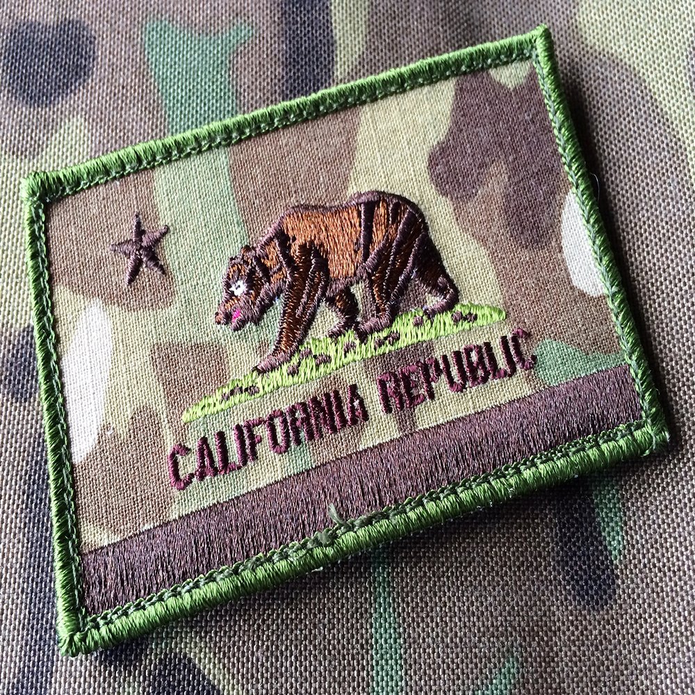 3.5 X 2 California Republic Tactical Multicam Moral britkit Patch