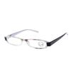 NYFASHION101 Solid Color Arms Splash Design Rectangular Frame Reading Glasses, Purple, 1.0 view 1