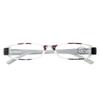 NYFASHION101 Solid Color Arms Splash Design Rectangular Frame Reading Glasses, Purple, 1.0 view 2