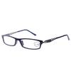 NYFASHION101 Lightweight Designed Temple Rectangular Frame Reading Glasses, Navy, 1.25 view 1