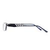 NYFASHION101 Lightweight Designed Temple Rectangular Frame Reading Glasses, Navy, 1.25 view 3