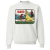 Vintage State Sticker Idaho Crewneck Sweatshirt - White X-Large view 1