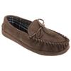 Sleepers Mens Adie Real Suede Moccasin Slippers (8 US) (Brown) view 1