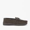 Sleepers Mens Adie Real Suede Moccasin Slippers (8 US) (Brown) view 2
