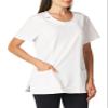Cherokee Infinity Scrubs for Women Round Neck Scrub Top with 3 Pockets & 360 Stretch 2624A, XL, White view 3