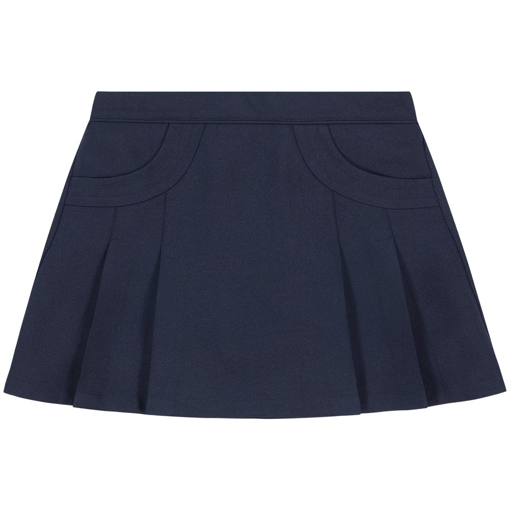 Nautica Girls' School Uniform Pleated Scooter with Pockets, Navy, 10
