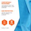 Ergodyne Chill Its 6602MF Cooling Towel, Soft Microfiber Material, UPF 50+,Blue,41" x 9.84" view 4