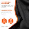 Ergodyne Chill Its 6602MF Cooling Towel, Soft Microfiber Material, UPF 50+,Gray,41" x 9.84" view 4